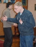 Михаил Герасименко. На тренинге по ораторскому искусству.